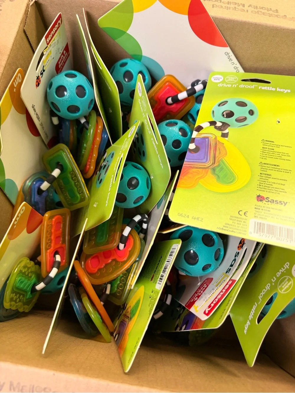 Wholesale box of baby rattles